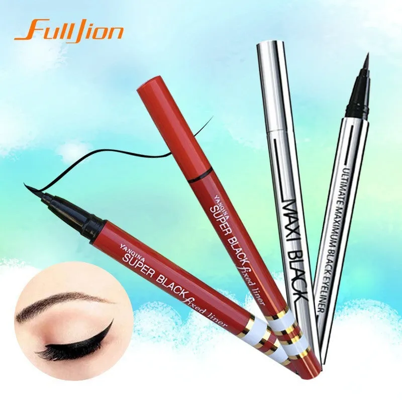 1 X NEWEST Women Ladies Extreme Black Liquid Eyeliner Waterproof Make Up Eye Liner Pencil Pen HOT Makeup Beauty Tool