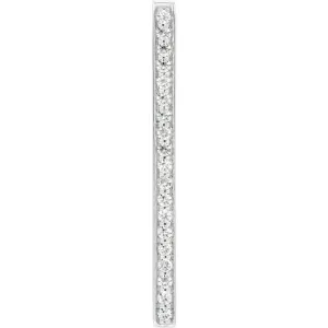 14k White Gold 1/5 CTW Diamond Vertical Bar Pendant