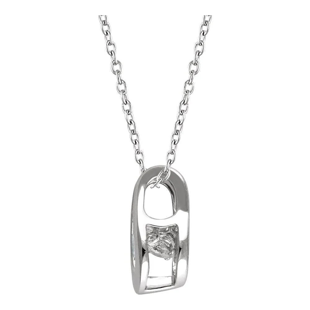 14k White Gold 1/6 CTW Diamond Mystara® 18" Necklace