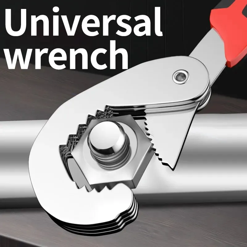 Adjustable Open End Double Wrench Multifunctional High Carbon Steel Wrench Tool