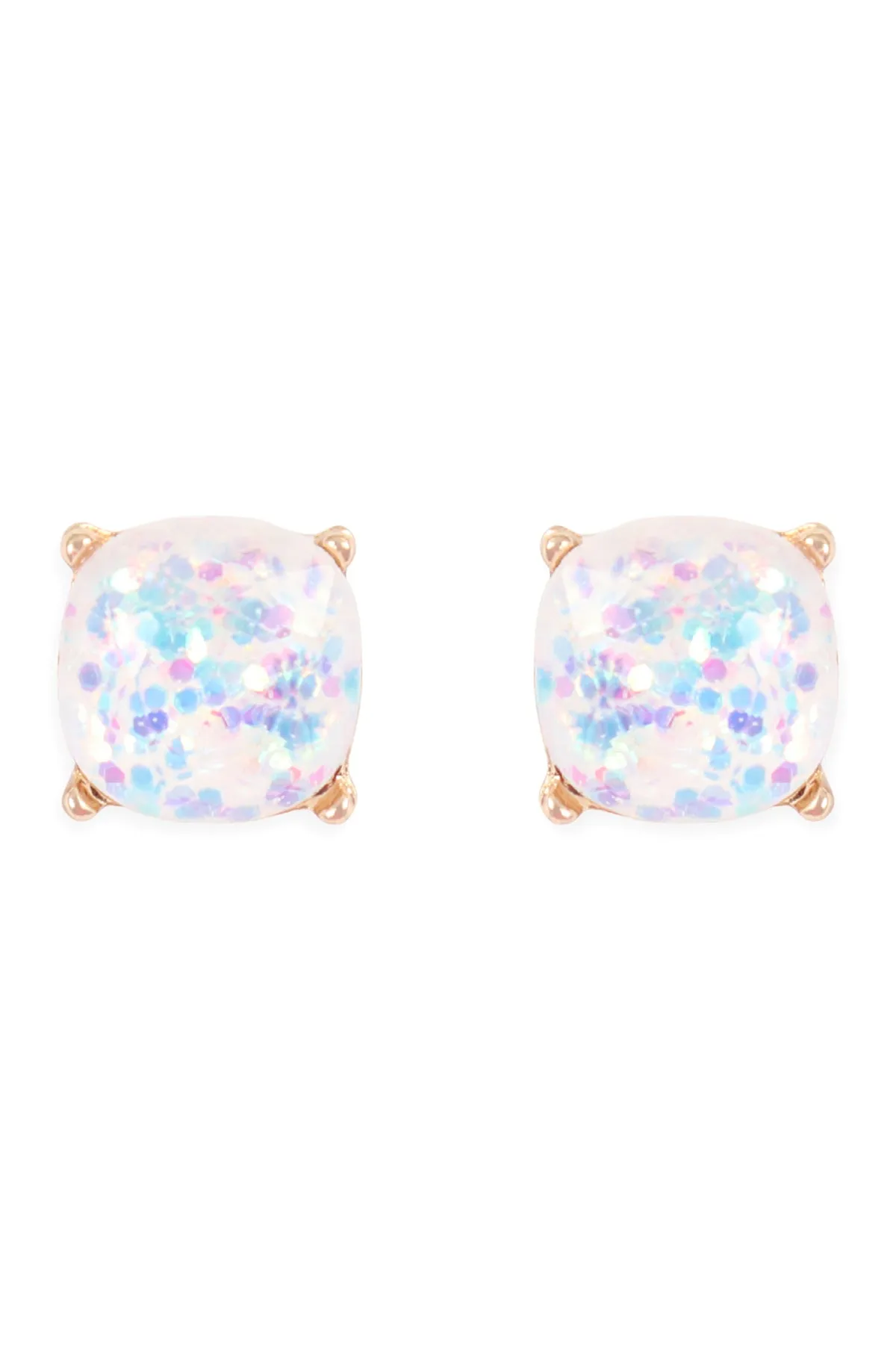 AE0336 - GLITTER EPOXY STUD EARRINGS