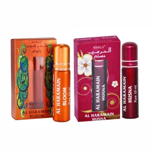 Al Haramain Bloom & Husna Roll On Attar Pack of 2 x 10ml