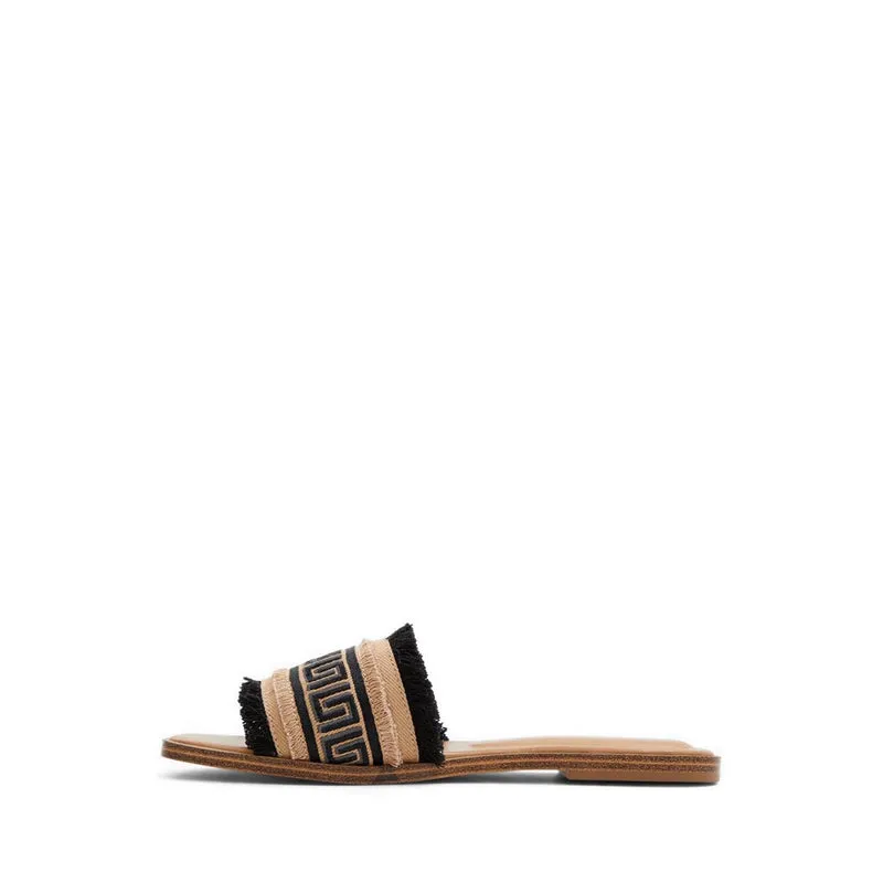 Aldo Nalani Women Flat Sandals - Open Black