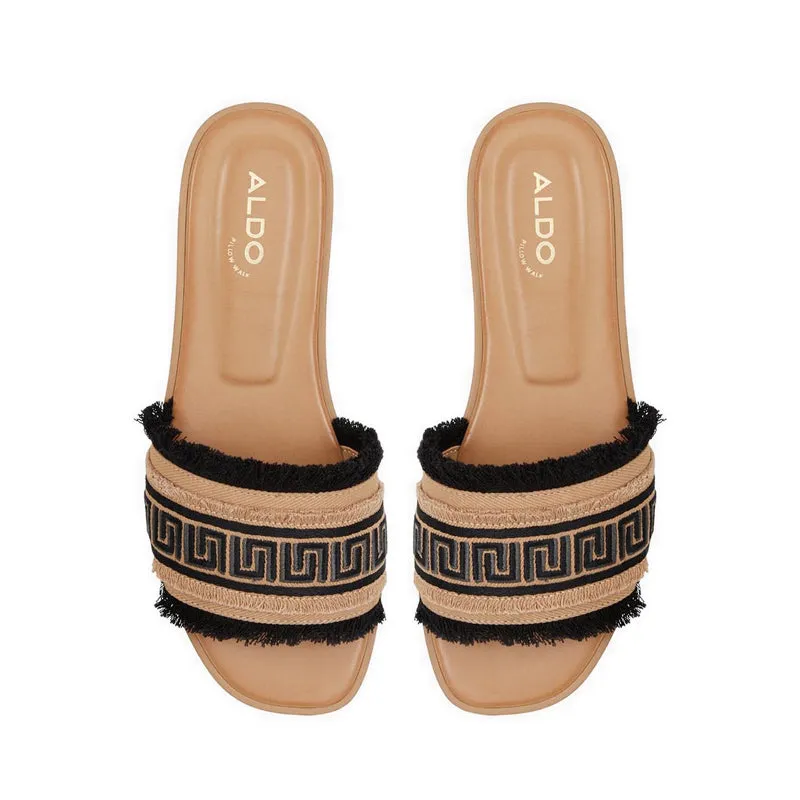 Aldo Nalani Women Flat Sandals - Open Black