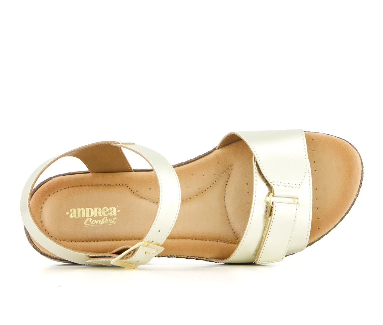 Andrea Women's Comfort Sandals with hook and loop closure 65564