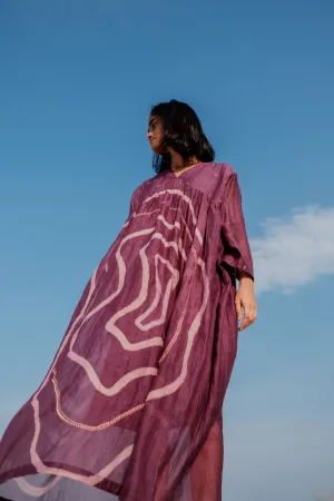 Aubergine Arazi Dress