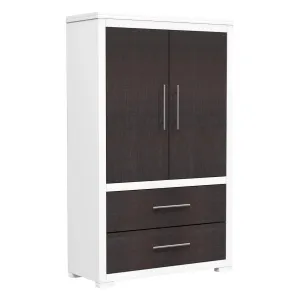 Barton armoire storage organizer,wood barn & white