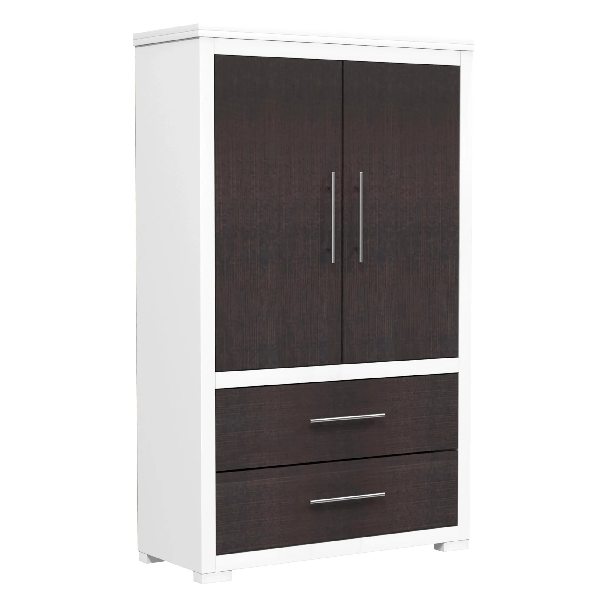 Barton armoire storage organizer,wood barn & white
