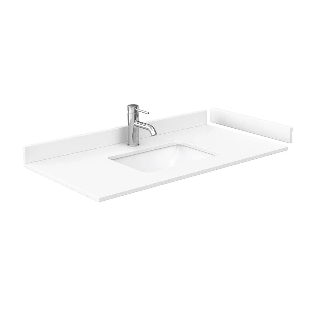 Beckett 42 Inch Single Bathroom Vanity in White