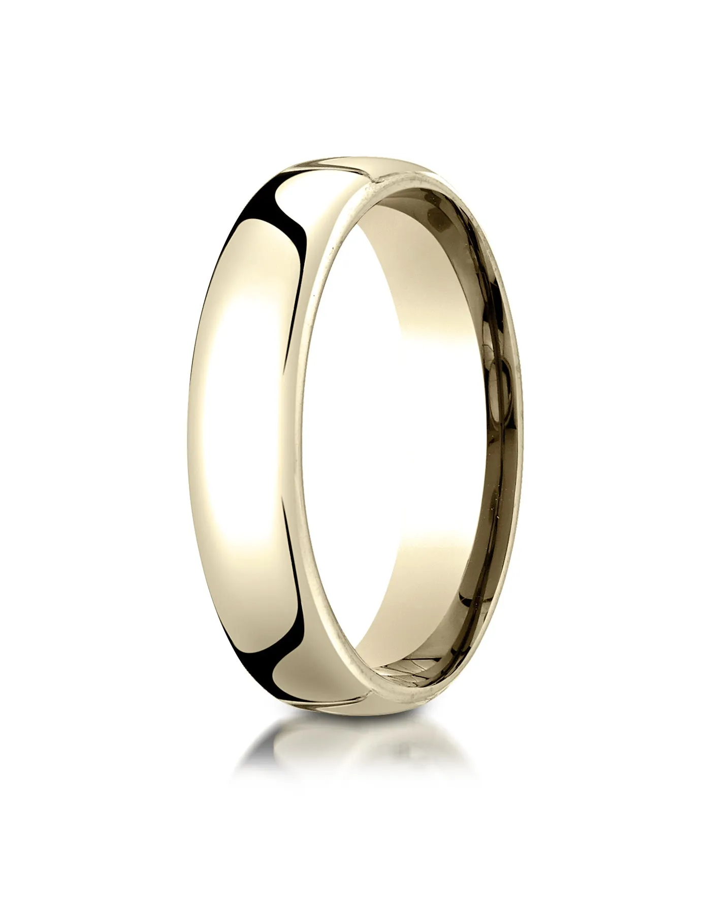 Benchmark 18K Yellow Gold 5.5mm European Comfort-Fit Wedding Band Ring (Sizes 4 - 14 )