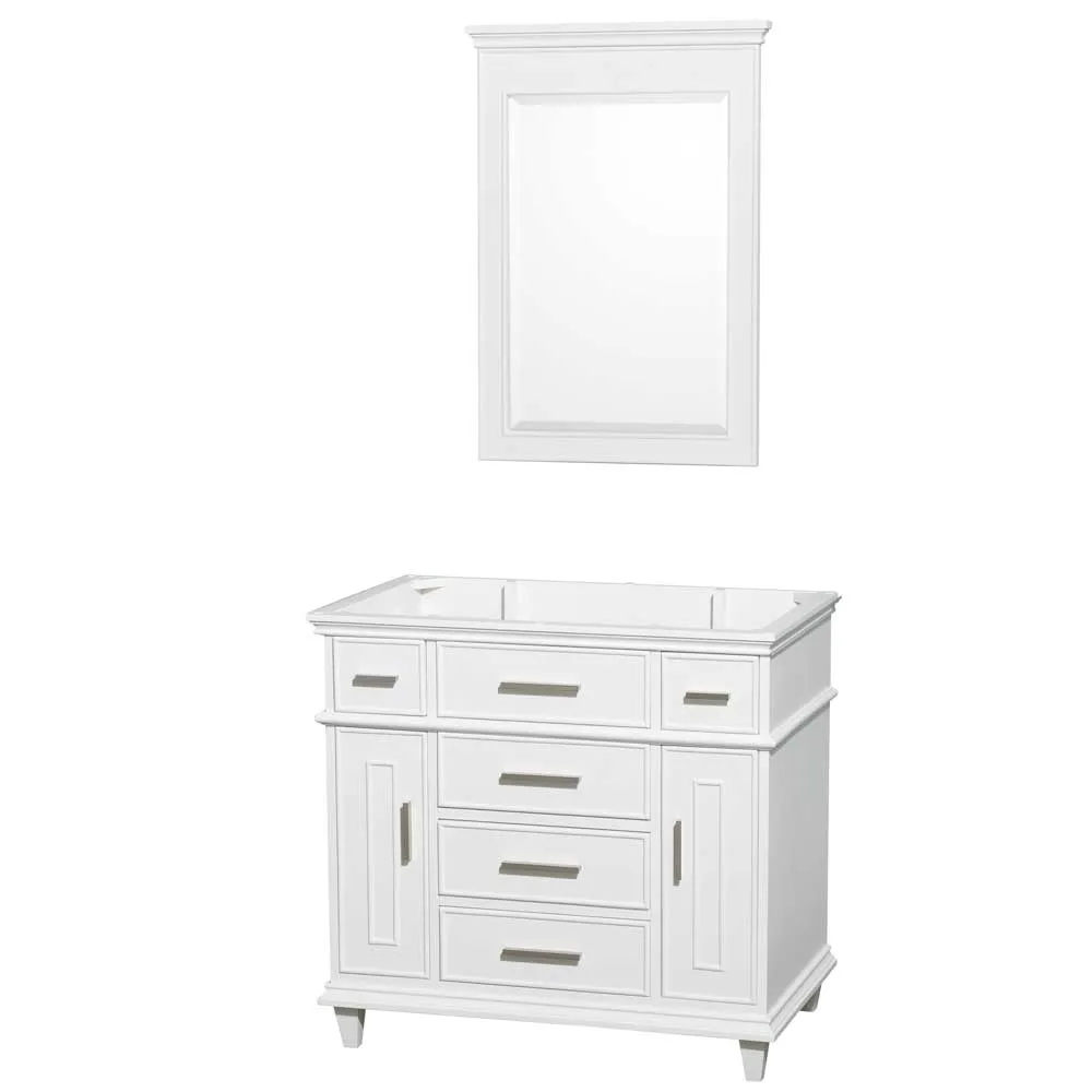 Berkeley 36 Inch Single Bathroom Vanity in White