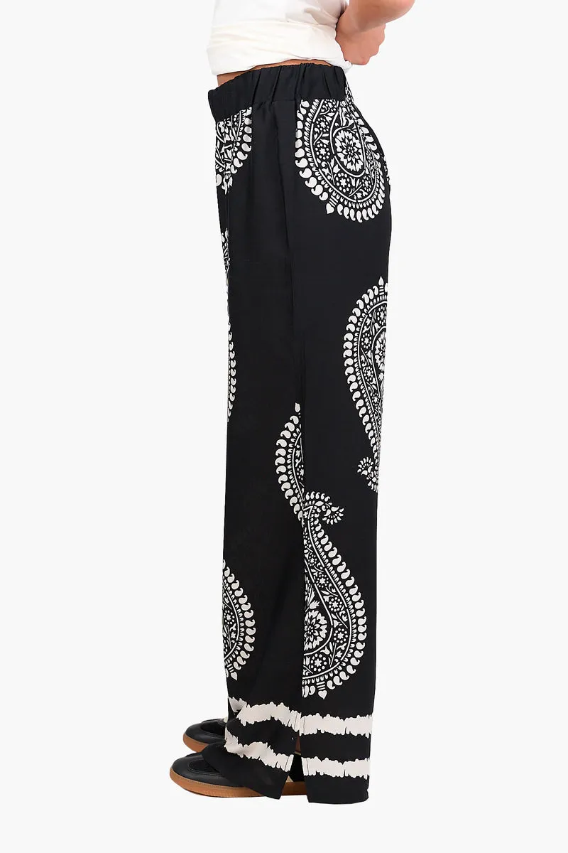 Black Bohemian Comfy Pants