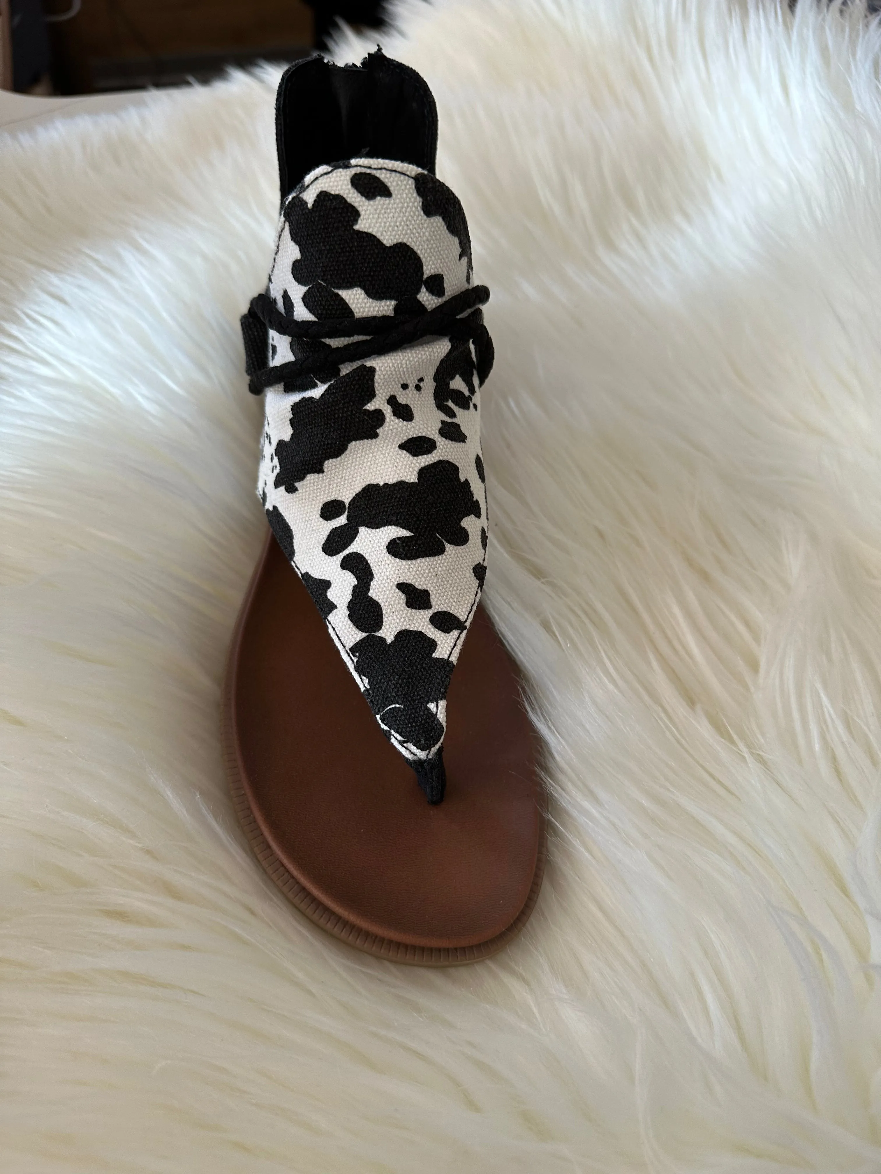 Black Cow Angelica Sandal