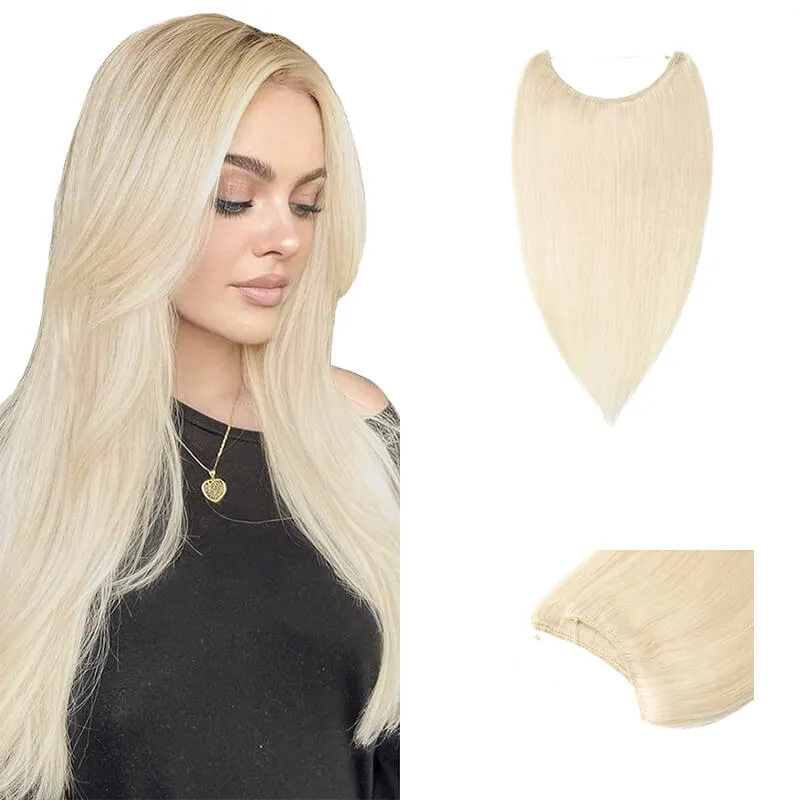 Blonde Halo Human Hair Extension Light Volume