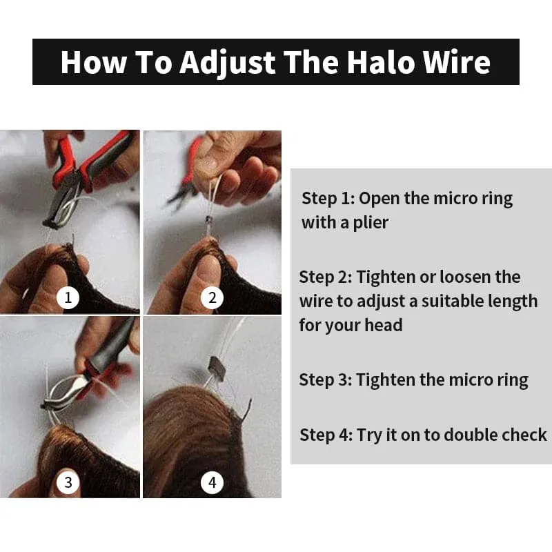 Blonde Halo Human Hair Extension Light Volume