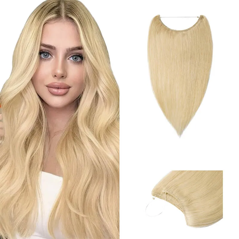 Blonde Halo Human Hair Extension Light Volume