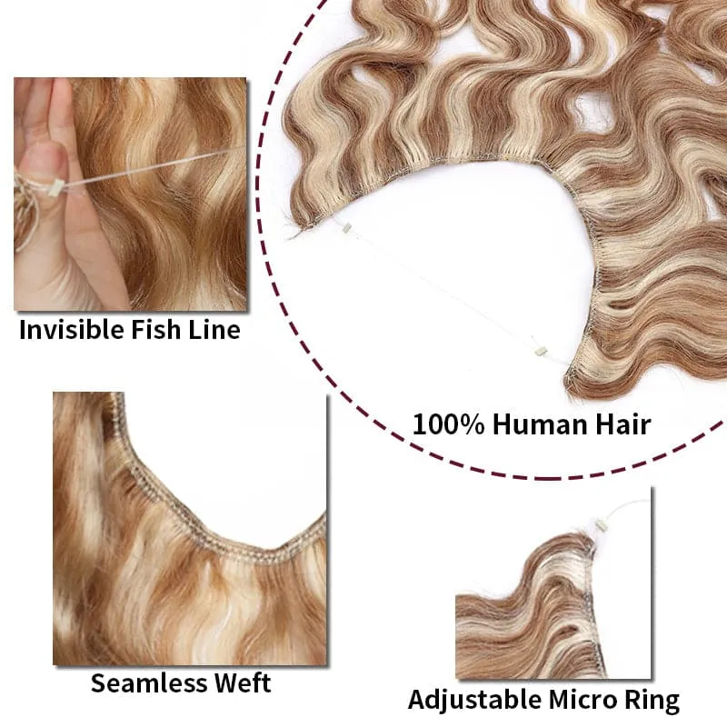 Blonde Halo Human Hair Extension Light Volume