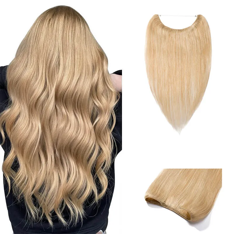Blonde Halo Human Hair Extension Light Volume