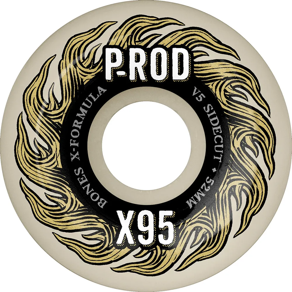 Bones Paul Rodriguez P-Rod Pro X-Formula V5 Sidecut 95A Wheels 52mm