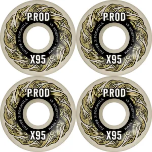 Bones Paul Rodriguez P-Rod Pro X-Formula V5 Sidecut 95A Wheels 52mm