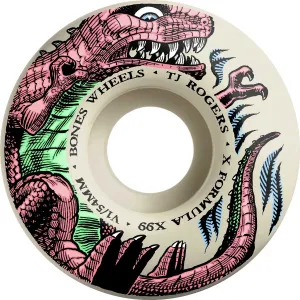 Bones - XF Rogers Dino-Sortas 54MM 99A V1 Standard Skateboard Wheels