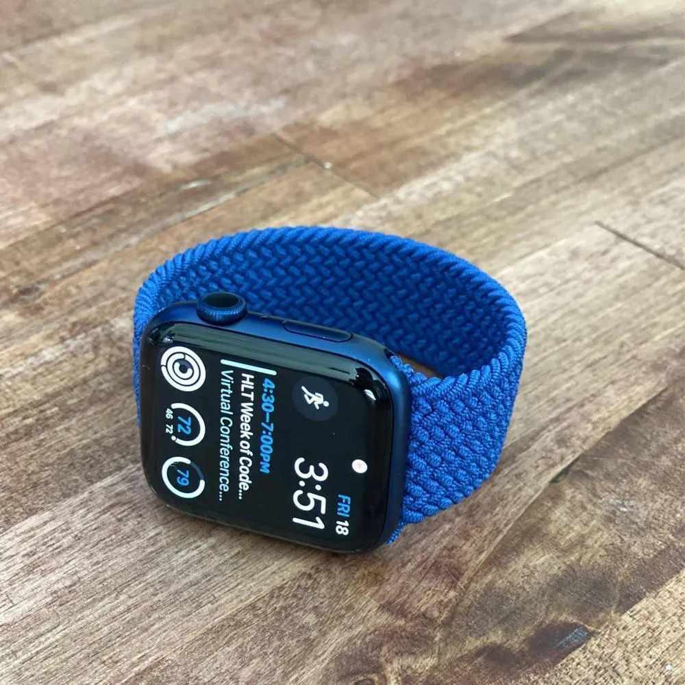 Braided Nylon Solo Loop Apple Watch Band - Patterned