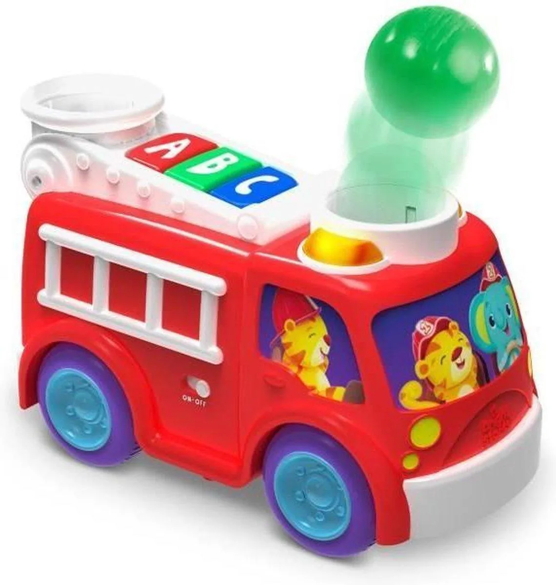 Bright Starts  Hab Roll & Pop Fire Truck