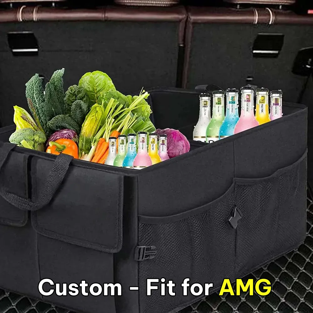 Car Trunk Organizer, Custom-Fit For Car, Foldable Car Trunk Storage Box, Storage Bag, Waterproof, Dust-proof, Stain-Resistant, Car Accessories WALM229