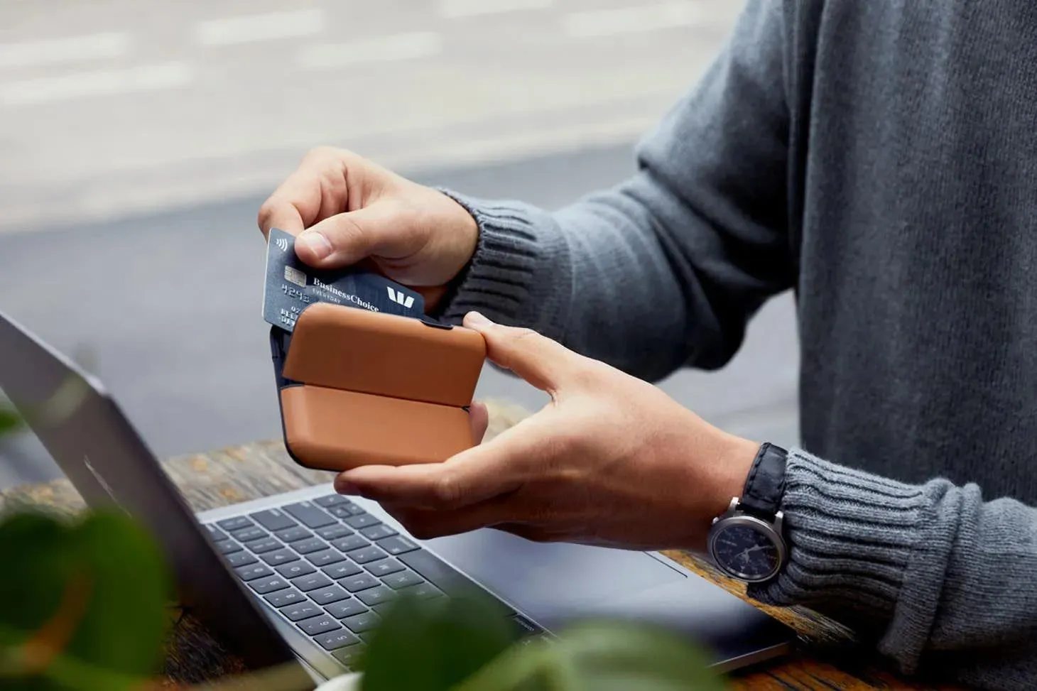 Cartera Bellroy Flip Case Cobalt