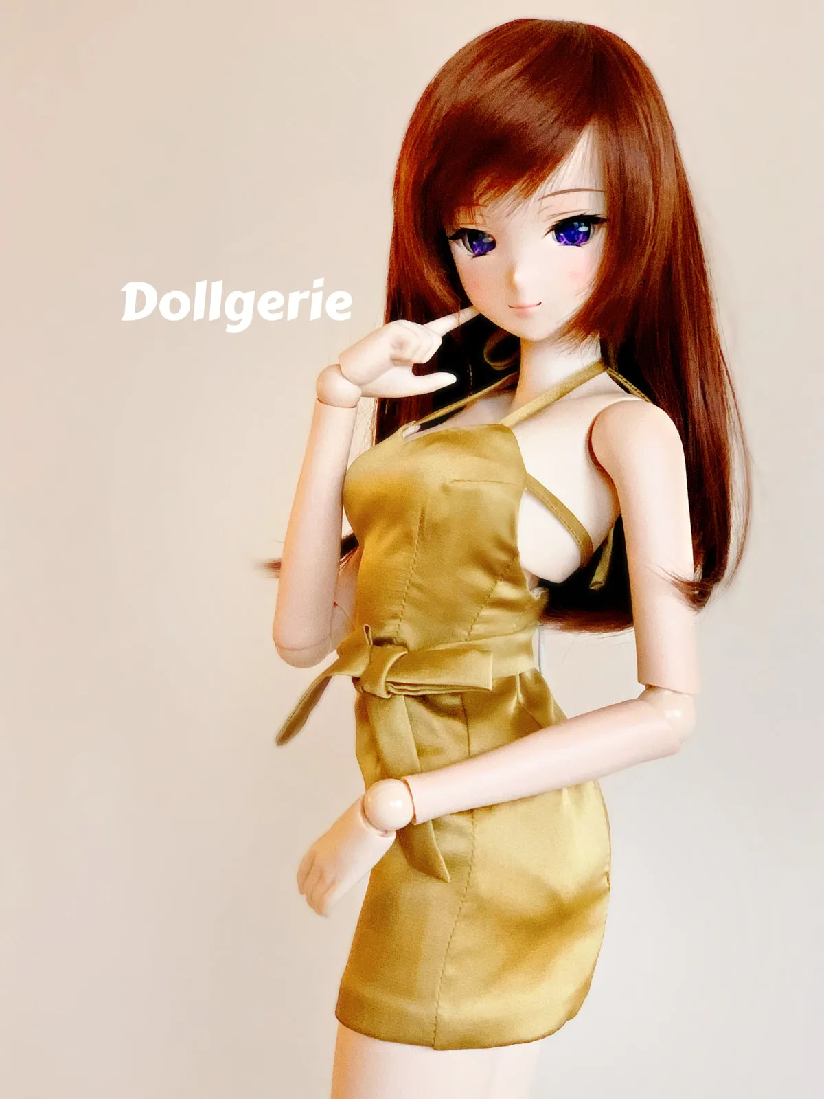 Champagne Kiss Strappy Bodycon Dress for Smartdoll