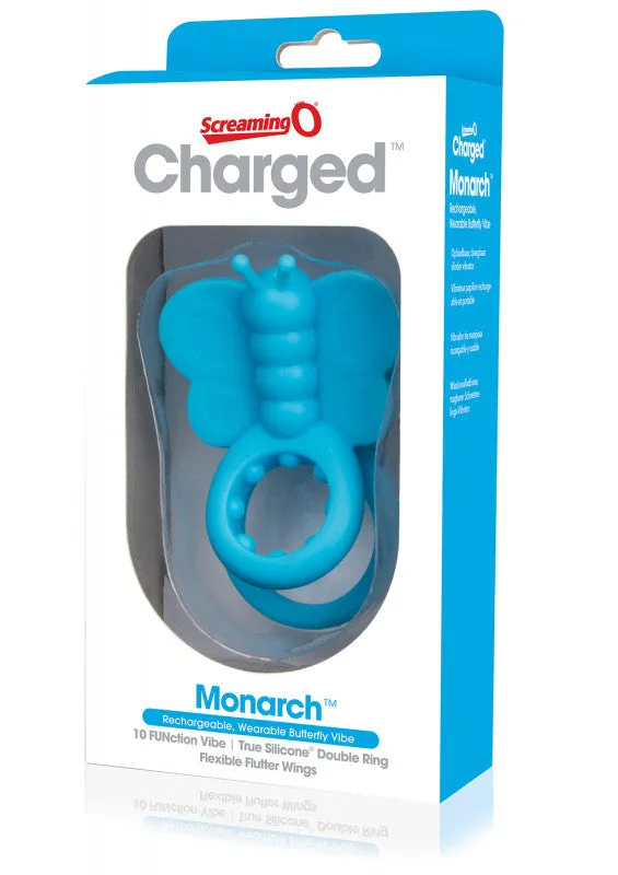 Charged Monarch Wearable Butterfly Vibe - Blue