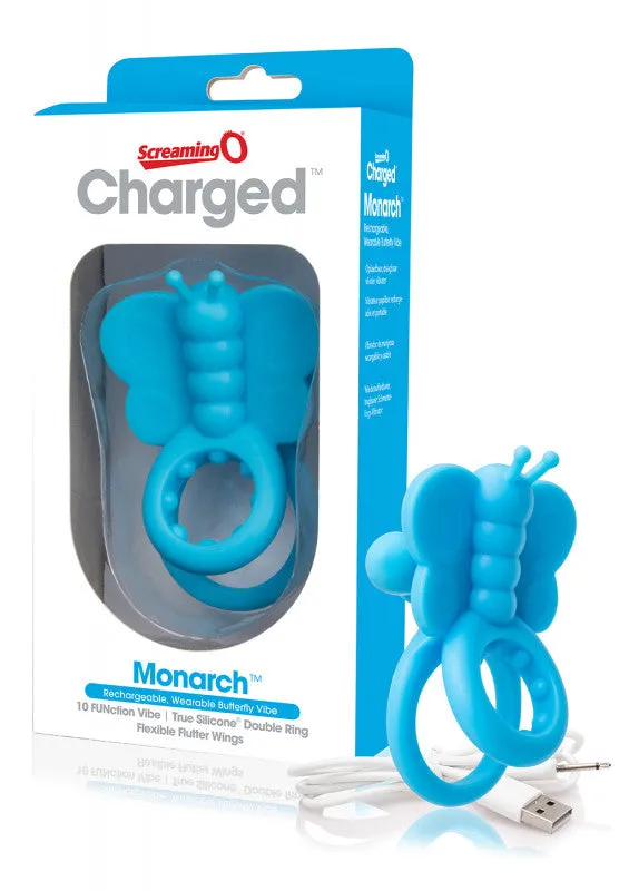 Charged Monarch Wearable Butterfly Vibe - Blue