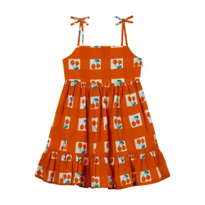 Cherry Gingham Strappy Dress