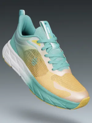 cult Men's Fortis Running Shoes - Yellow/Mint Green