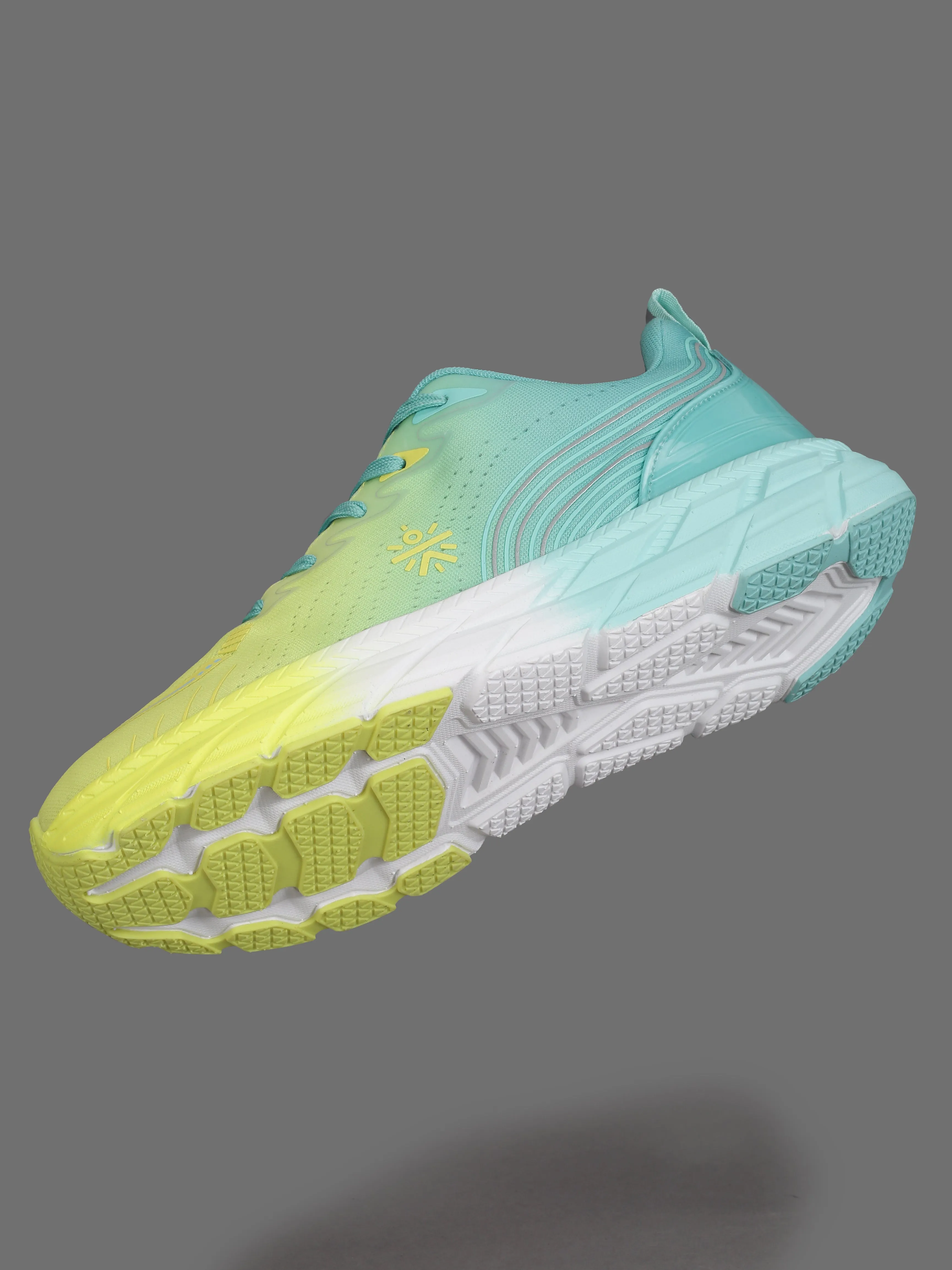 cult Men's Raptor Running Shoes - Lemon Yellow/Mint Green