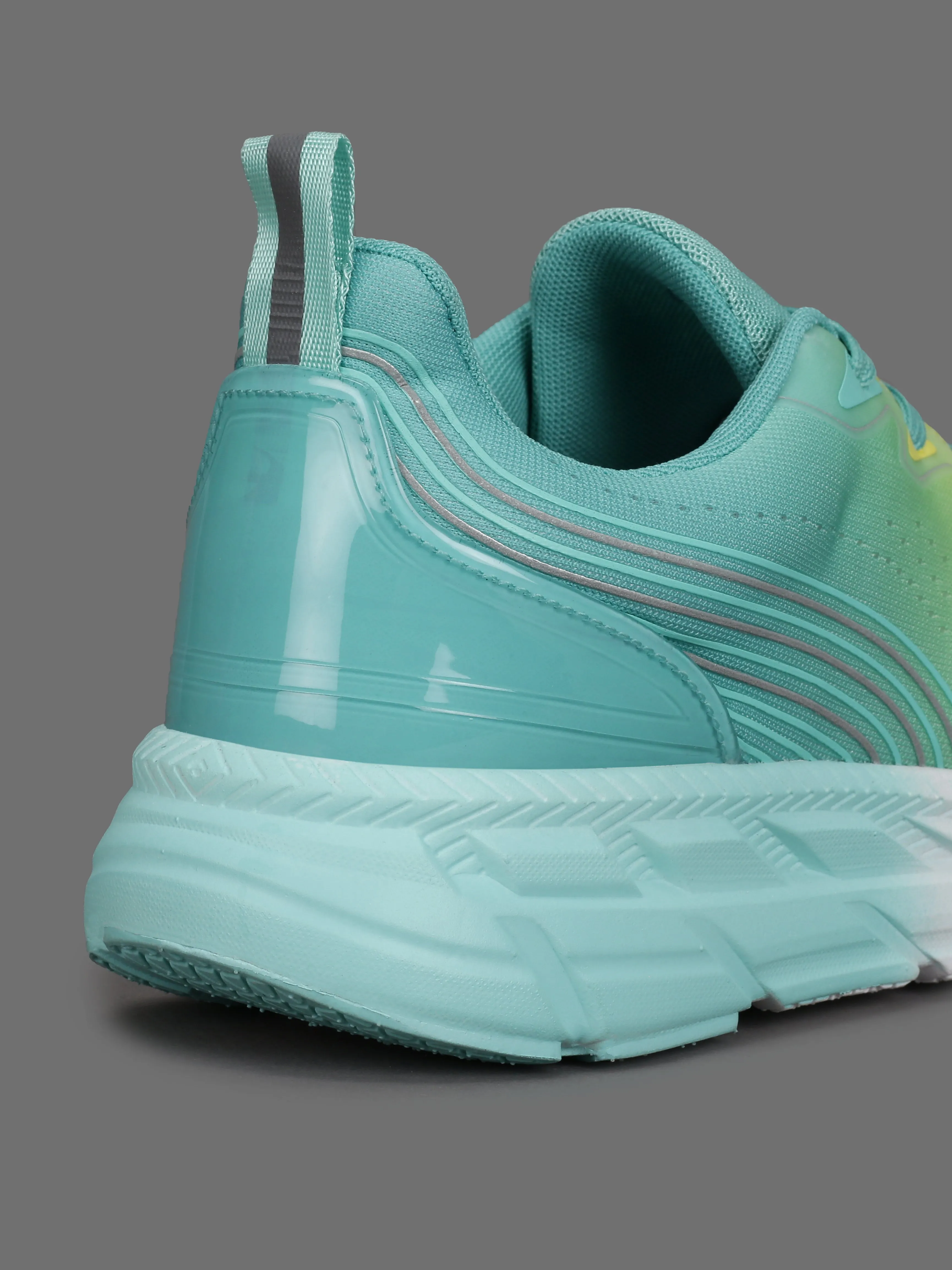 cult Men's Raptor Running Shoes - Lemon Yellow/Mint Green
