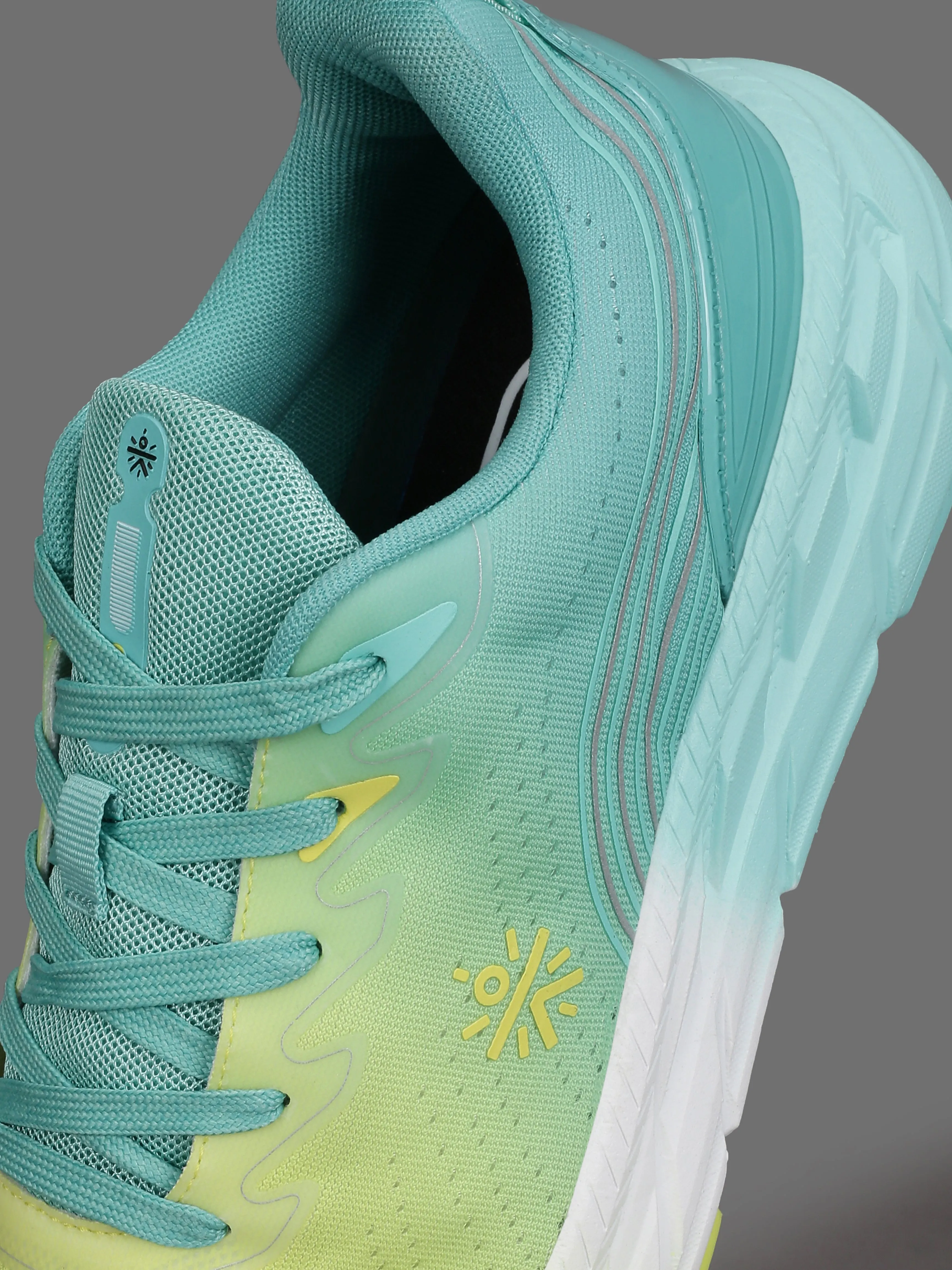 cult Men's Raptor Running Shoes - Lemon Yellow/Mint Green