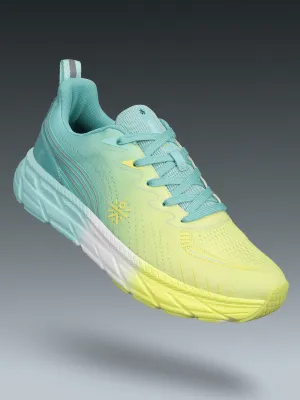 cult Men's Raptor Running Shoes - Lemon Yellow/Mint Green