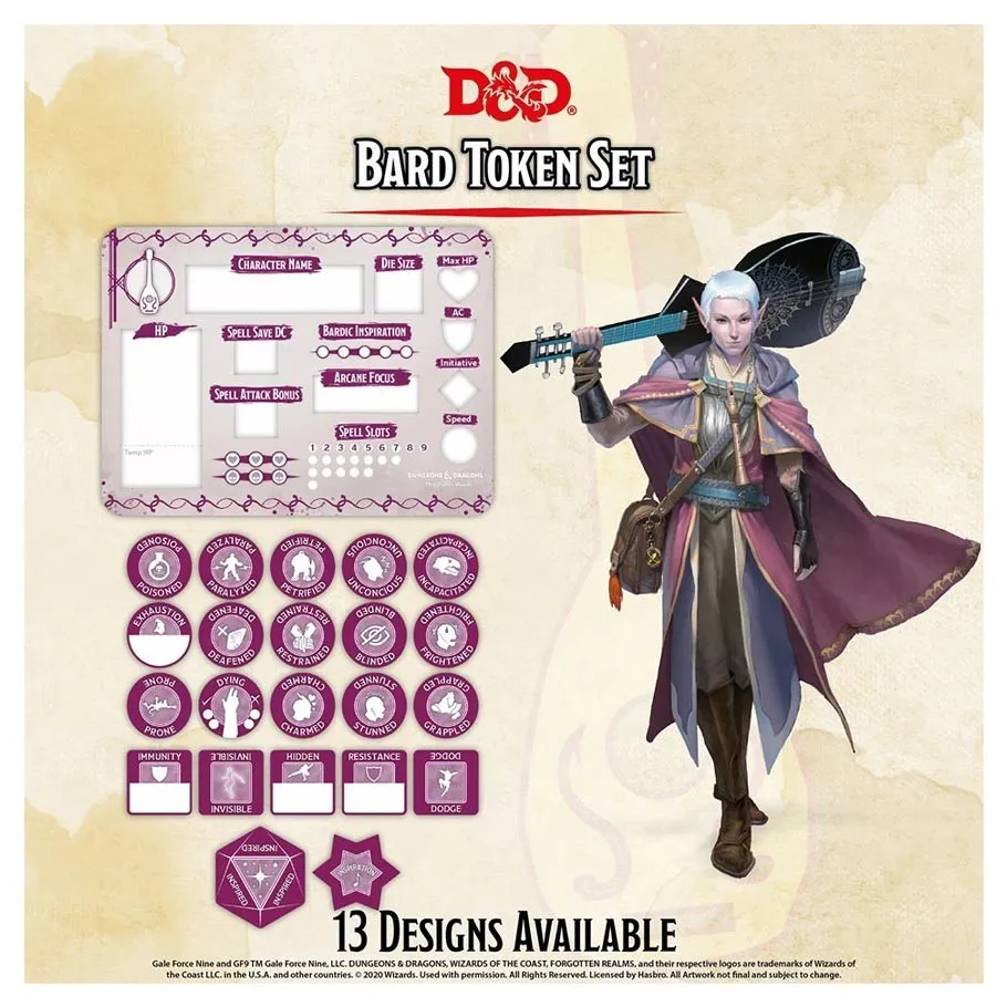 D&D Class Token Set Bard