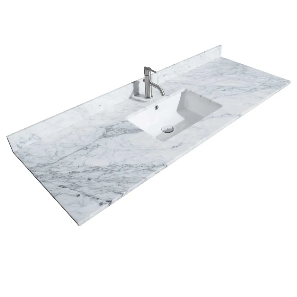 Daria 60 Inch Single Bathroom Vanity in Dark Gray