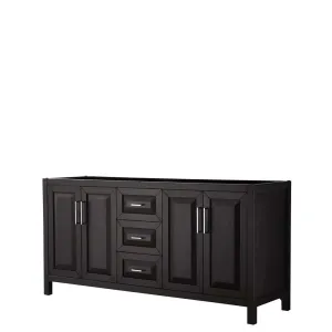 Daria 72 Inch Double Bathroom Vanity in Dark Espresso
