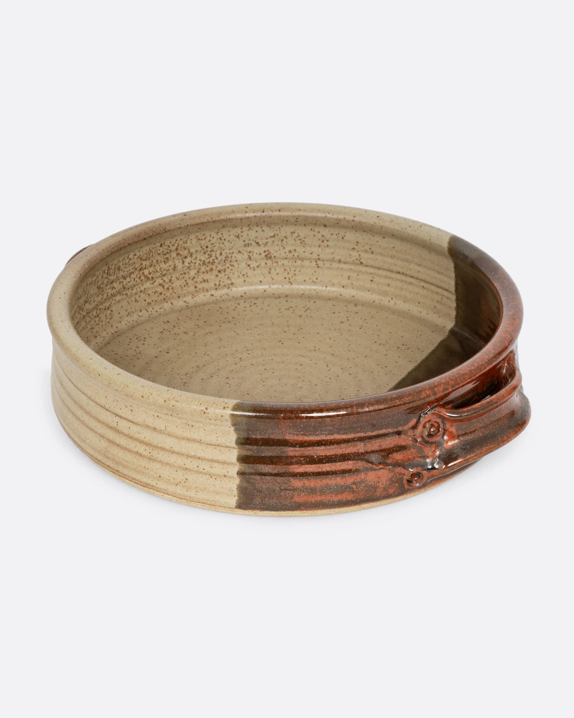 Dipped Pottery Serving Bowl