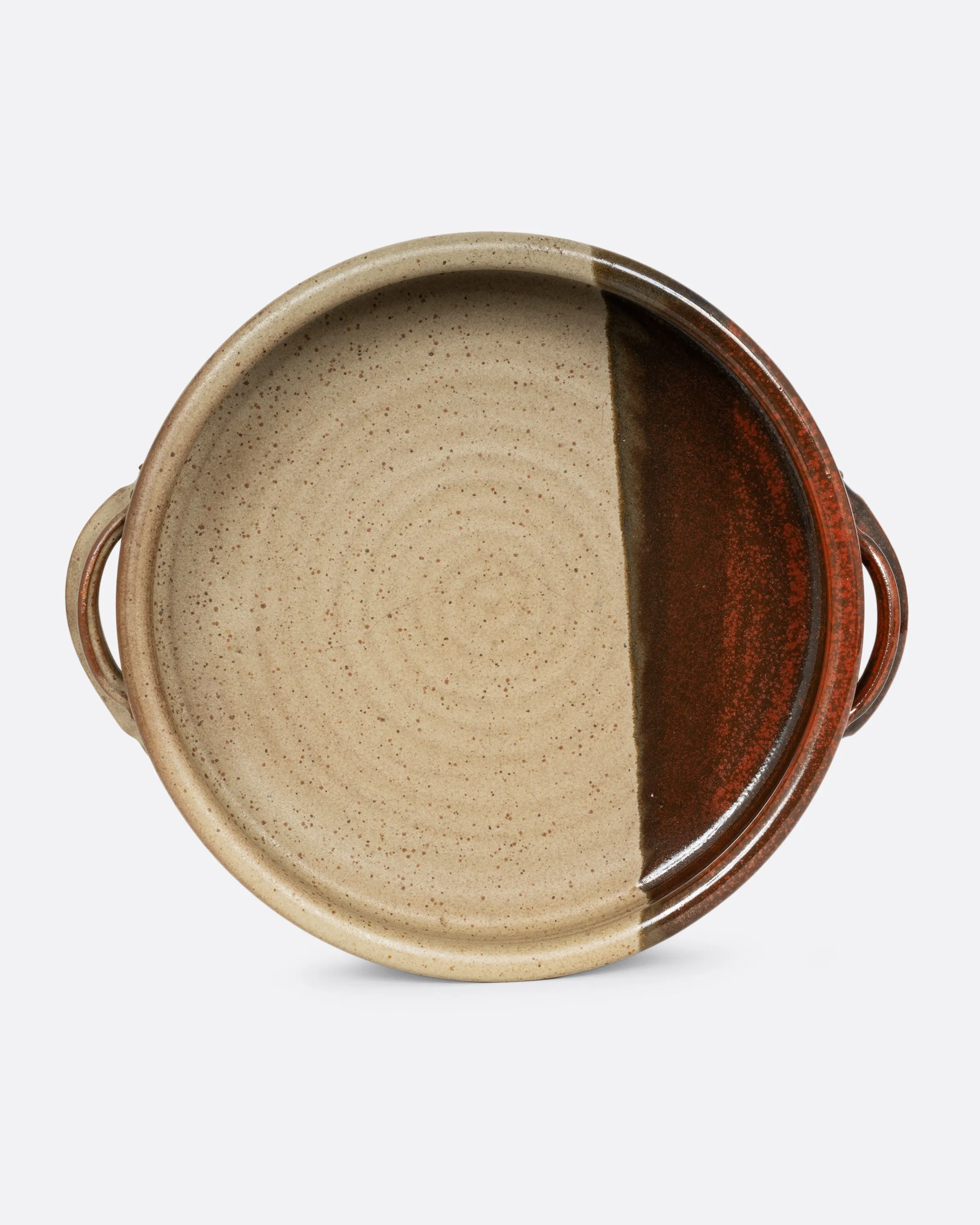 Dipped Pottery Serving Bowl