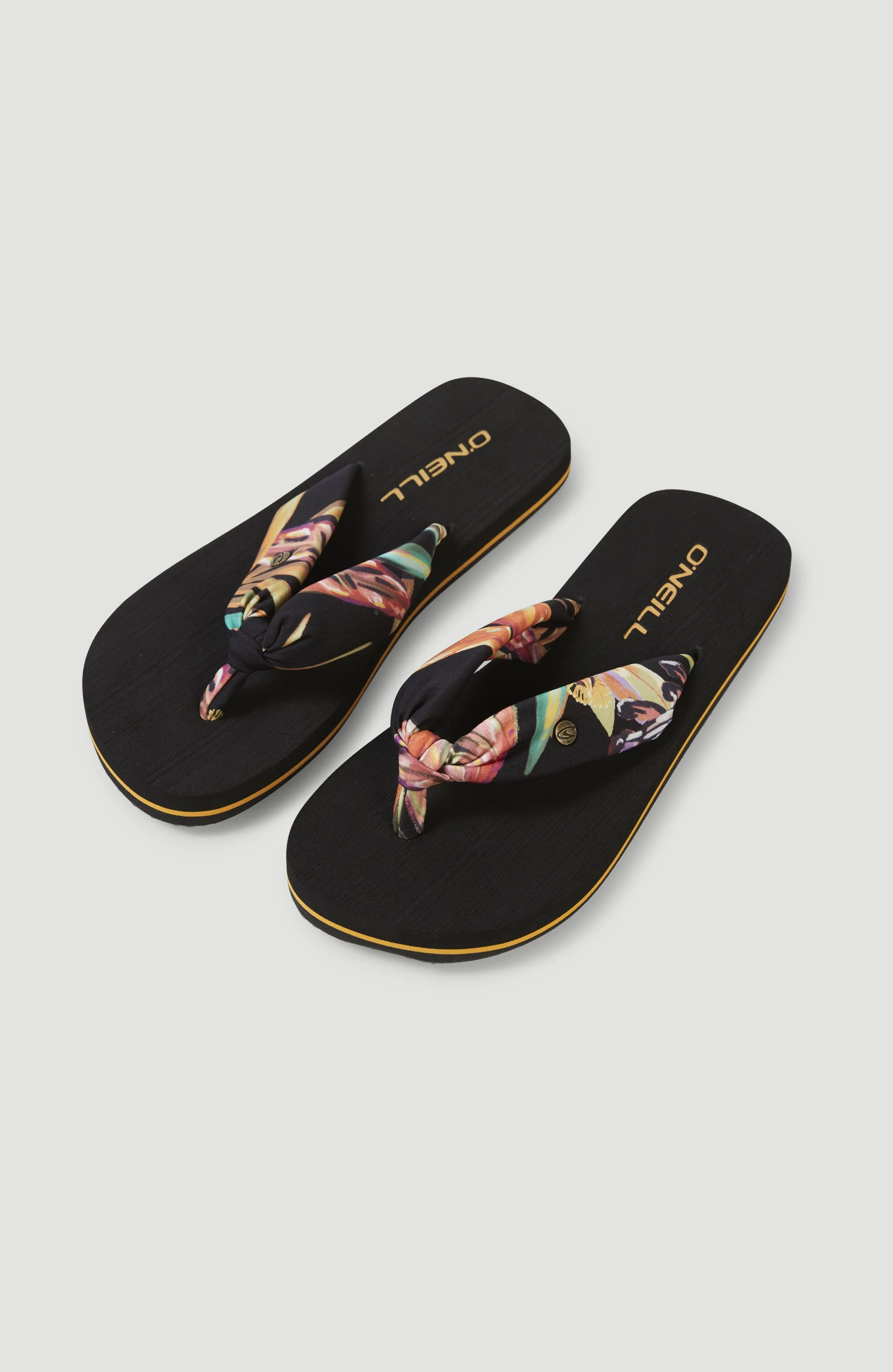 Ditsy Sun Sandalen | Black Tropical Flower