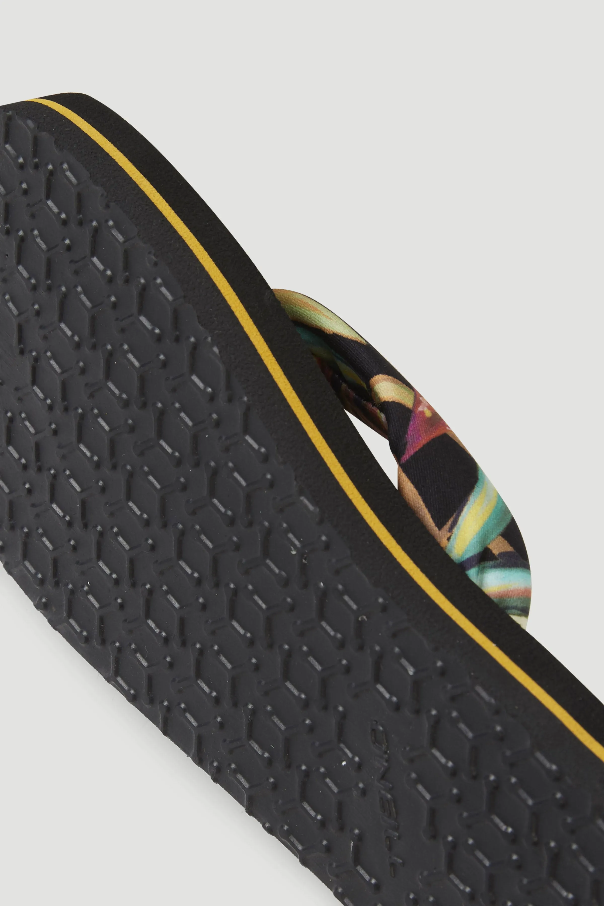 Ditsy Sun Sandalen | Black Tropical Flower