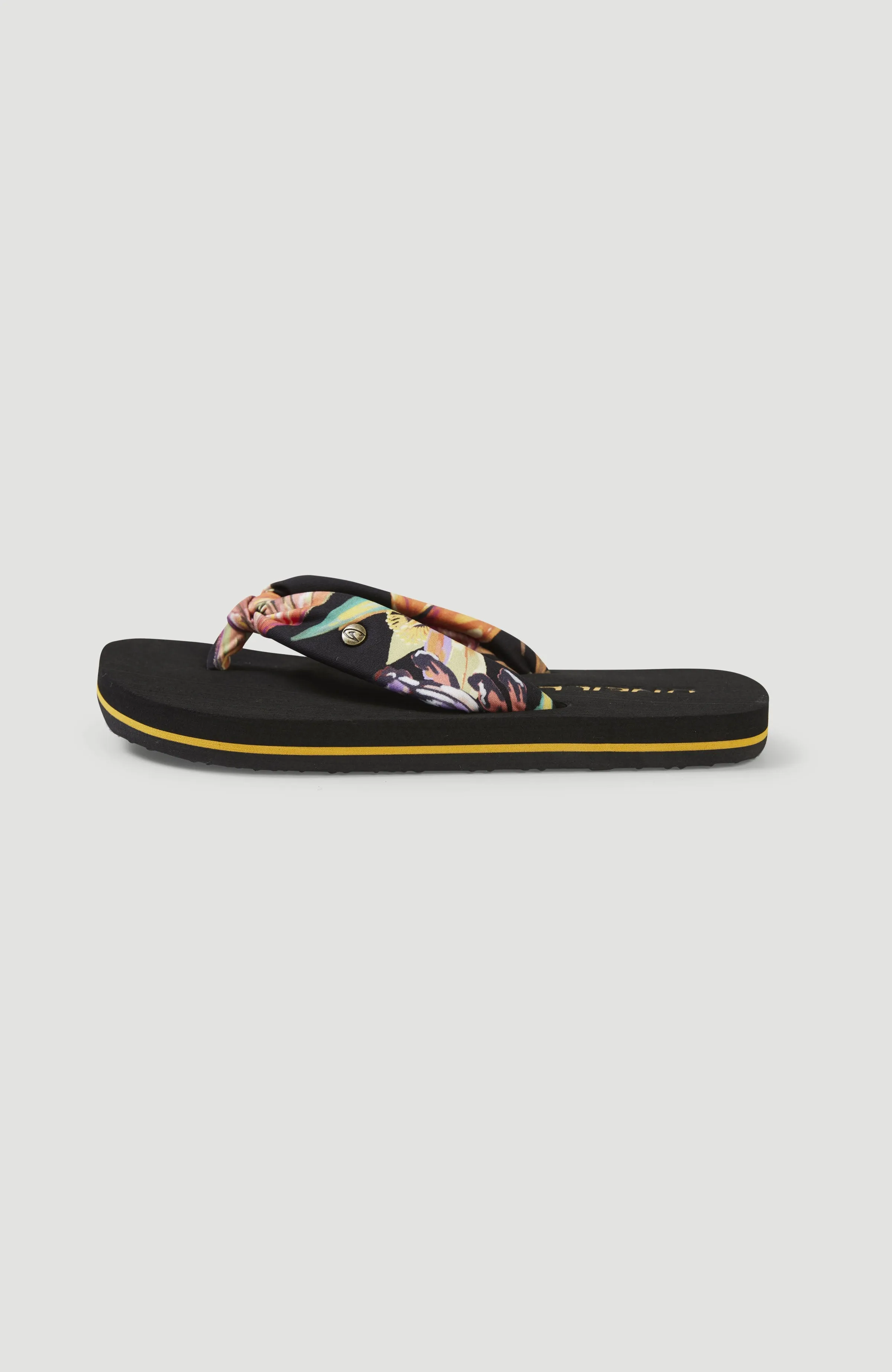 Ditsy Sun Sandalen | Black Tropical Flower