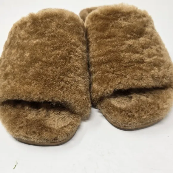 Donald J Pliner Leslie Shearling Slides Slip On Sandal 7.5