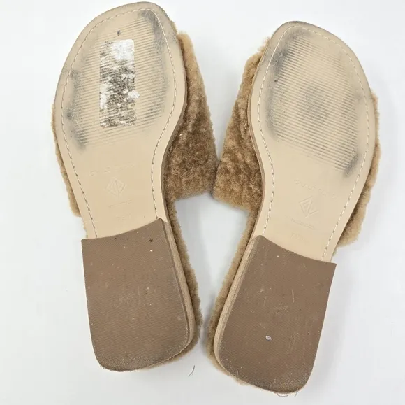 Donald J Pliner Leslie Shearling Slides Slip On Sandal 7.5