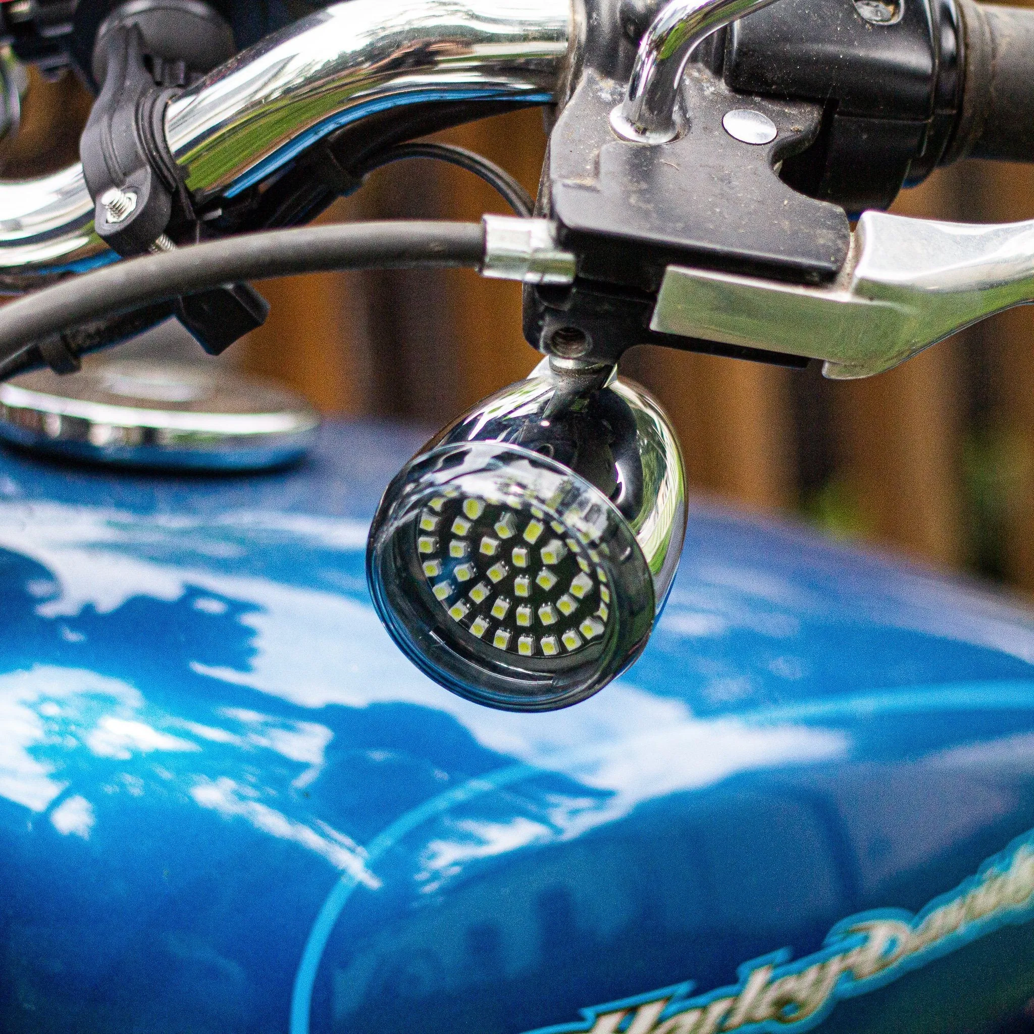 Eagle Lights SUNBURST 2" Front LED Turn Signals For Harley Davidson and Yamaha Models