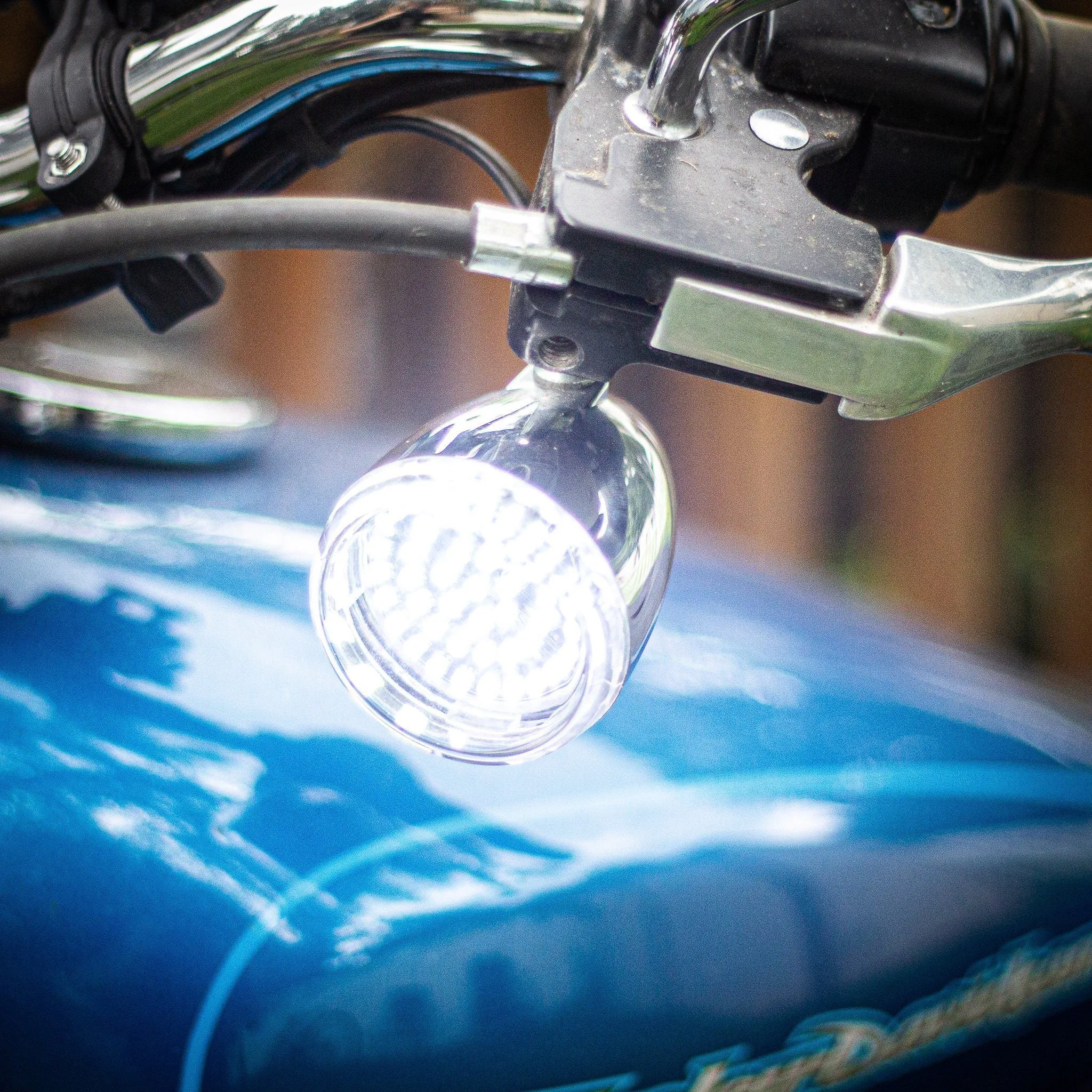 Eagle Lights SUNBURST 2" Front LED Turn Signals For Harley Davidson and Yamaha Models